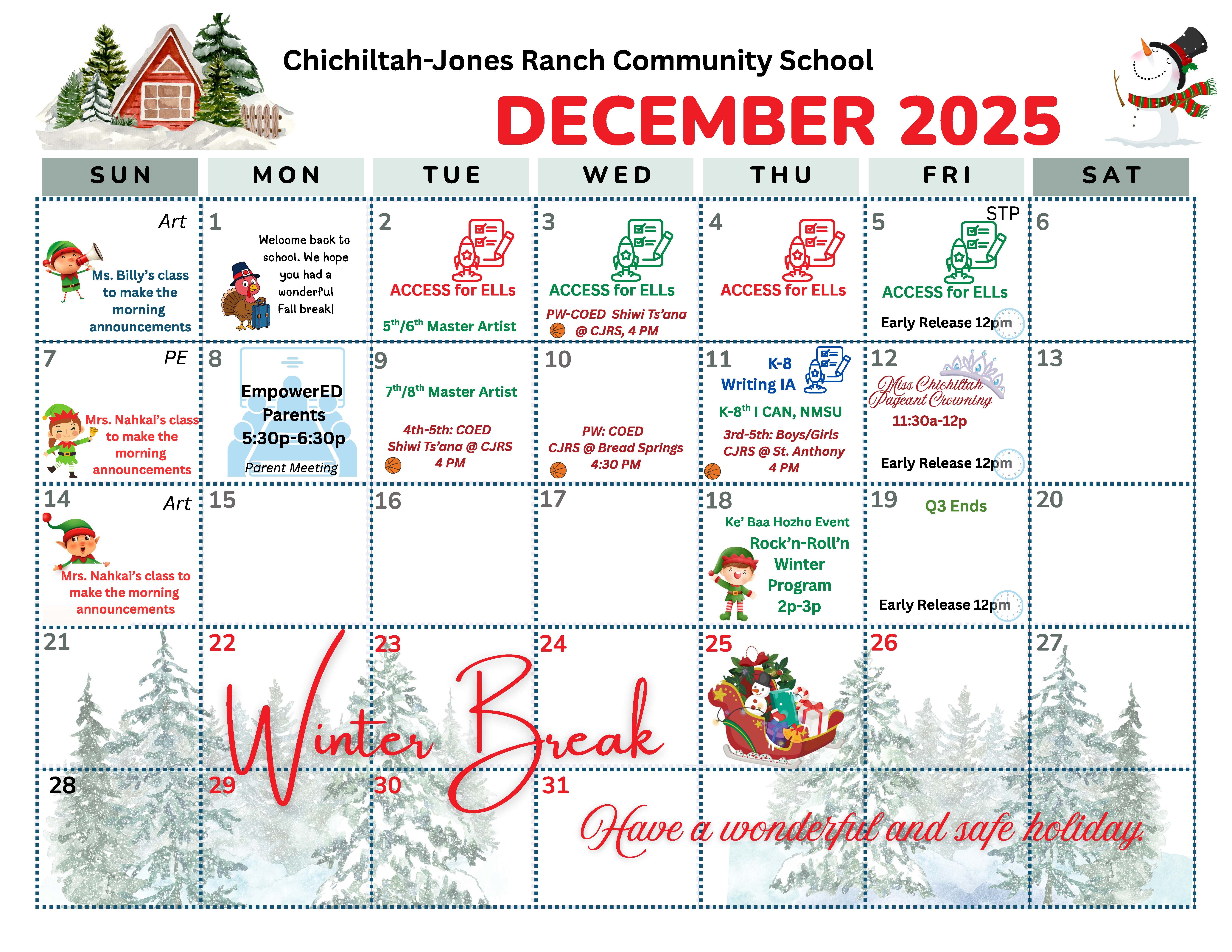 DEC Calendar