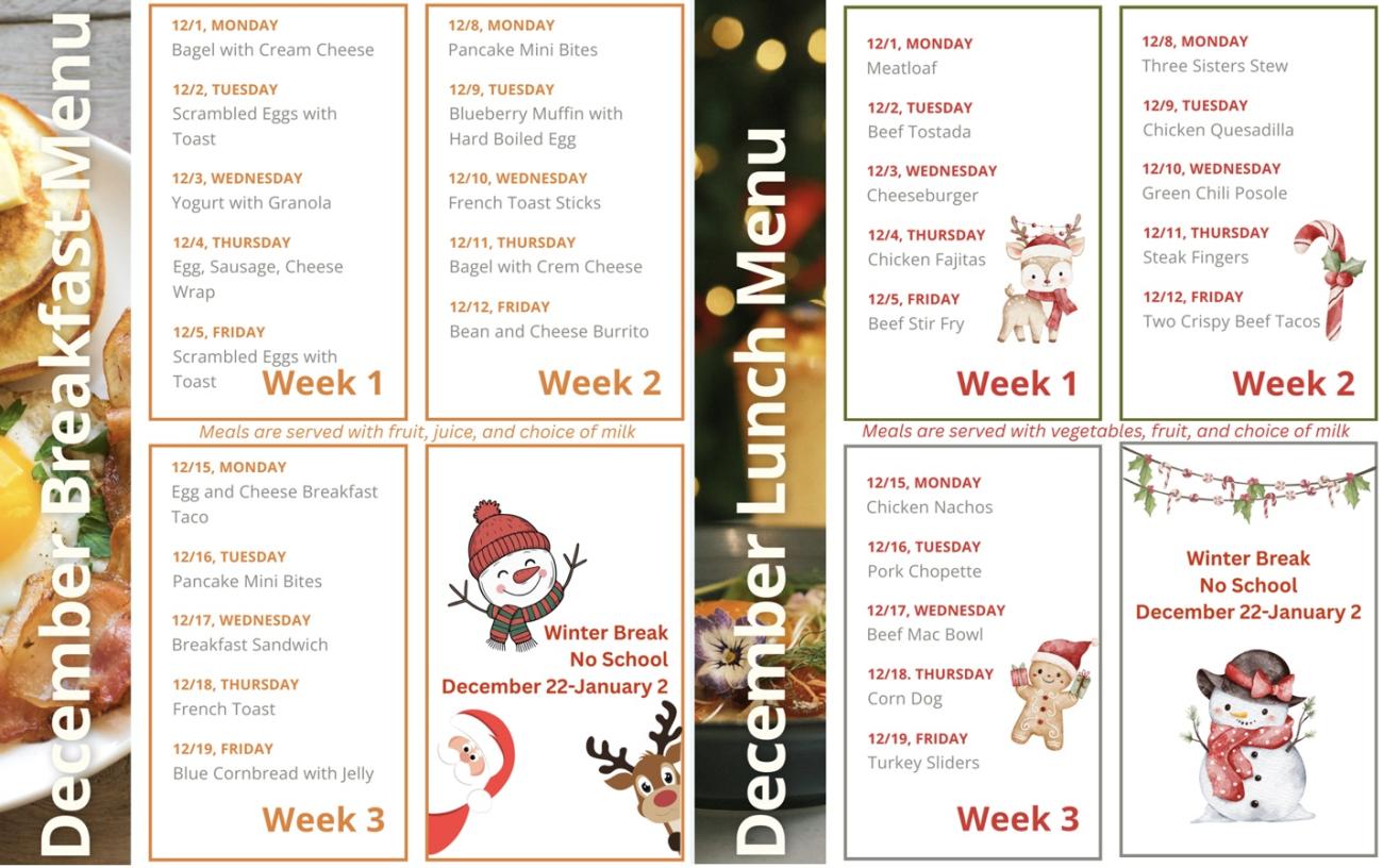 DEC Breakfast Lunch Menu